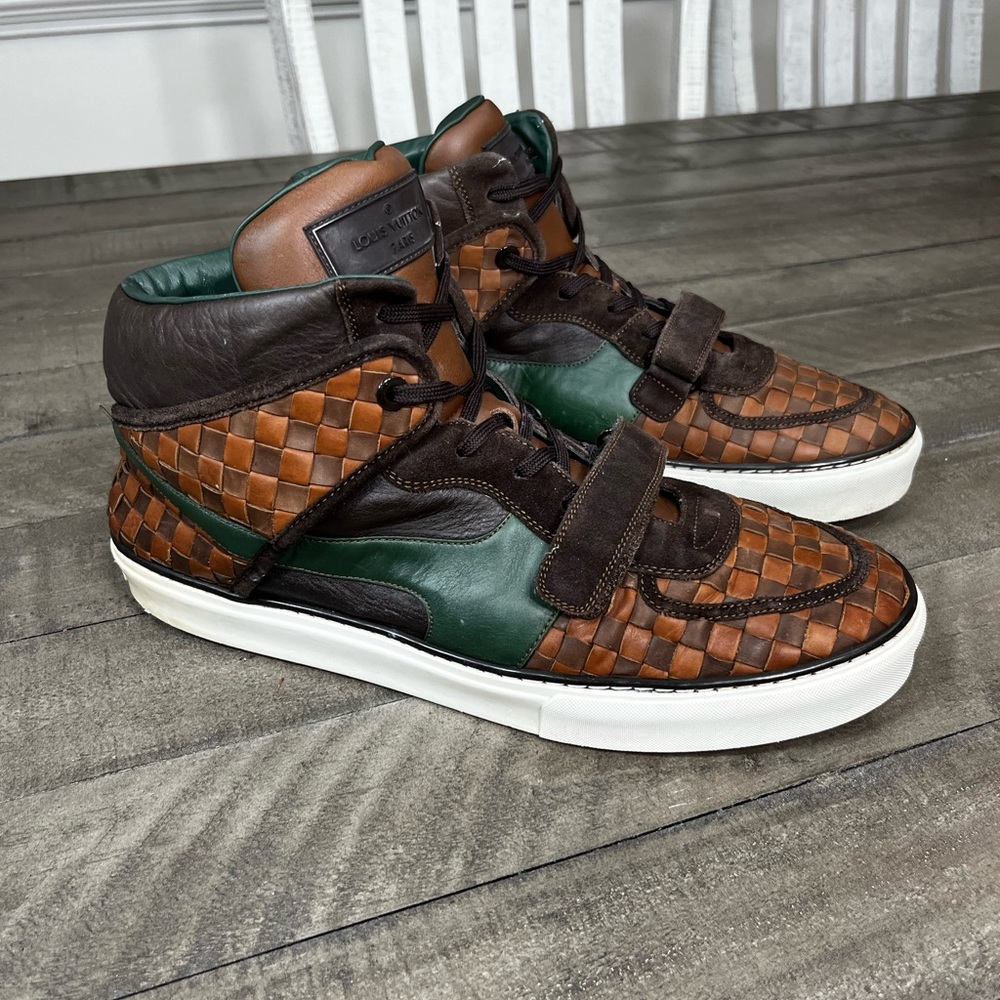 Louis Vuitton Damier Ebene Tower hightop Sz 12 - Picture 3 of 5
